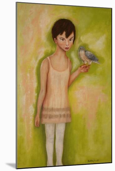 Trust-Girl with a Sparrow Hawk, 2010-Stevie Taylor-Mounted Giclee Print