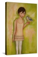 Trust-Girl with a Sparrow Hawk, 2010-Stevie Taylor-Stretched Canvas