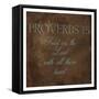 Trust In The Lord Brown-Jace Grey-Framed Stretched Canvas