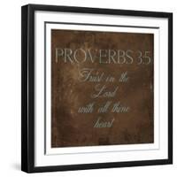 Trust In The Lord Brown-Jace Grey-Framed Art Print