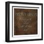 Trust In The Lord Brown-Jace Grey-Framed Art Print