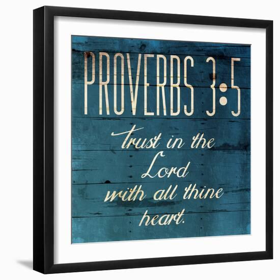 Trust In The Lord Clean-Jace Grey-Framed Art Print