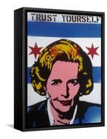Trust Yourself-Abstract Graffiti-Framed Stretched Canvas