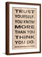 Trust Yourself-N. Harbick-Framed Art Print