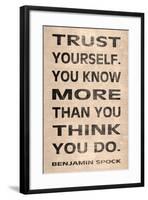 Trust Yourself-N. Harbick-Framed Premium Giclee Print