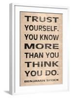 Trust Yourself-N. Harbick-Framed Premium Giclee Print