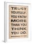 Trust Yourself-N. Harbick-Framed Art Print