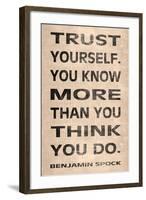 Trust Yourself-N. Harbick-Framed Art Print