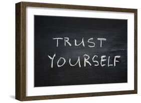 Trust Yourself-Yury Zap-Framed Art Print