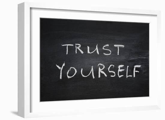 Trust Yourself-Yury Zap-Framed Art Print