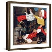 "Truth About Santa", December 15, 1951-Richard Sargent-Framed Giclee Print