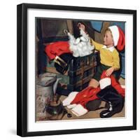 "Truth About Santa", December 15, 1951-Richard Sargent-Framed Giclee Print