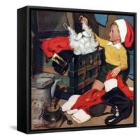 "Truth About Santa", December 15, 1951-Richard Sargent-Framed Stretched Canvas