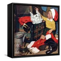 "Truth About Santa", December 15, 1951-Richard Sargent-Framed Stretched Canvas