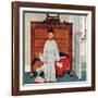 "Truth about Santa" or "Discovery", December 29,1956-Norman Rockwell-Framed Giclee Print