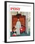 "Truth about Santa" or "Discovery" Saturday Evening Post Cover, December 29,1956-Norman Rockwell-Framed Giclee Print