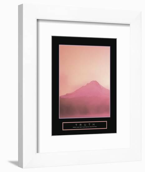 Truth - Misty Mountain-Unknown Unknown-Framed Photo