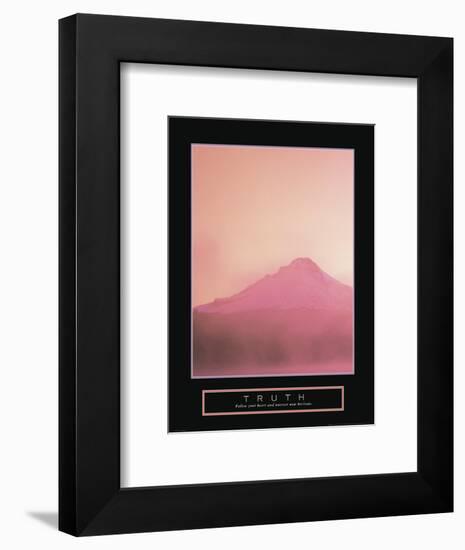 Truth - Misty Mountain-Unknown Unknown-Framed Photo