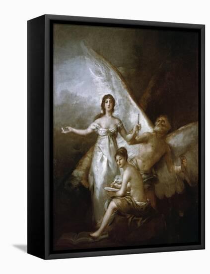 Truth, Time and History, 1797-1800-Francisco de Goya-Framed Stretched Canvas