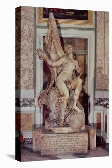 Truth Unveiled by Time, circa 1645-52-Giovanni Lorenzo Bernini-Stretched Canvas