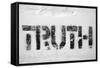 Truth Word-Yury Zap-Framed Stretched Canvas