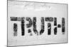 Truth Word-Yury Zap-Mounted Photographic Print