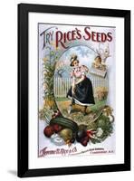 Try Rice's Seeds Cambridge-null-Framed Art Print