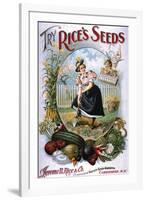 Try Rice's Seeds Cambridge-null-Framed Art Print