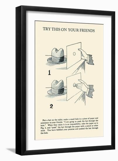 Try This on Your Friends-null-Framed Art Print