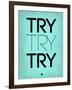 Try Try Try Blue-NaxArt-Framed Art Print