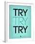 Try Try Try Blue-NaxArt-Framed Art Print