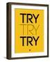 Try Try Try Yellow-NaxArt-Framed Art Print