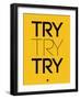 Try Try Try Yellow-NaxArt-Framed Art Print