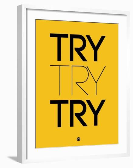 Try Try Try Yellow-NaxArt-Framed Art Print