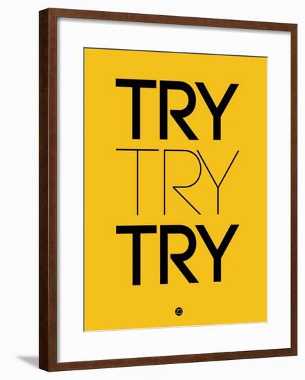 Try Try Try Yellow-NaxArt-Framed Art Print