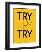 Try Try Try Yellow-NaxArt-Framed Art Print