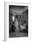 Trying on a Dress at a Great Dressmakers, Paris, 1931-Ernest Flammarion-Framed Giclee Print