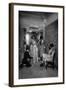 Trying on a Dress at a Great Dressmakers, Paris, 1931-Ernest Flammarion-Framed Giclee Print