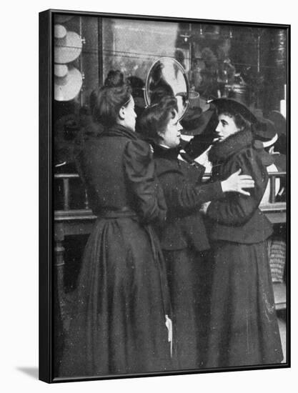 Trying on a Hat 1905-null-Framed Photographic Print