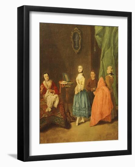 Trying on Dress-Pietro Longhi-Framed Giclee Print