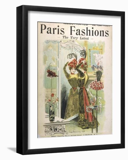 Trying on Hats in a Hat Shop-Felix Fournery-Framed Photographic Print