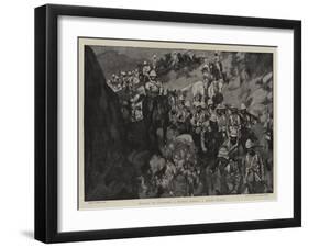 Trying to Surprise a Mobile Enemy, a Night March-Frank Craig-Framed Giclee Print