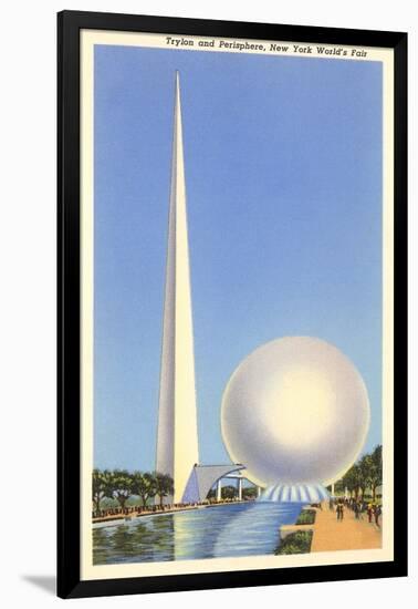 Trylon and Perisphere, New York World's Fair, 1939-null-Framed Art Print