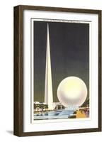 Trylon and Perisphere, New York World's Fair, 1939-null-Framed Art Print