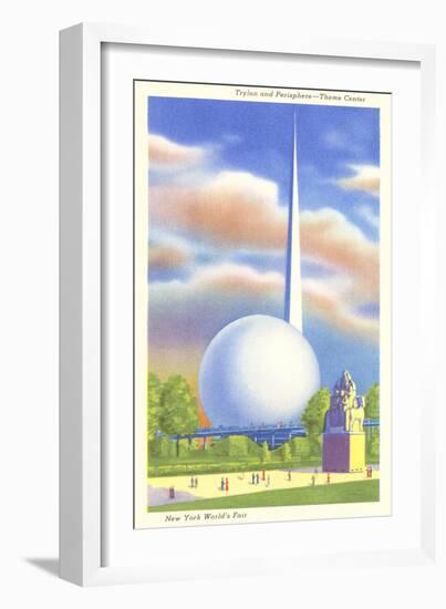 Trylon and Perisphere, New York World's Fair, 1939-null-Framed Art Print