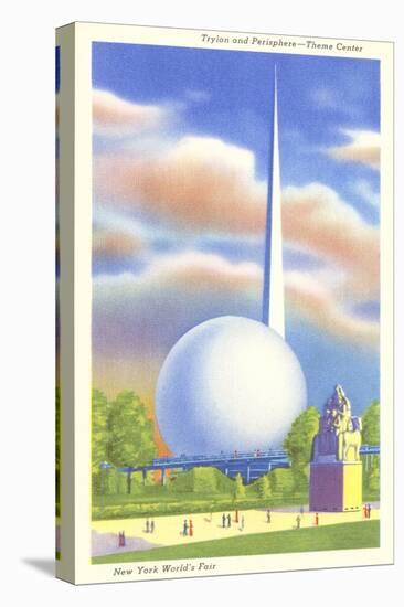 Trylon and Perisphere, New York World's Fair, 1939-null-Stretched Canvas