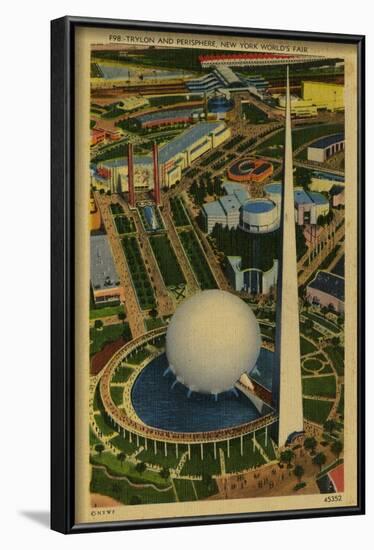 Trylon and Perisphere, New York World's Fair-null-Framed Art Print