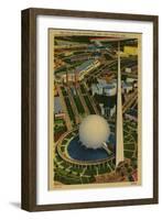 Trylon and Perisphere, New York World's Fair-null-Framed Art Print