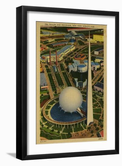 Trylon and Perisphere, New York World's Fair-null-Framed Art Print