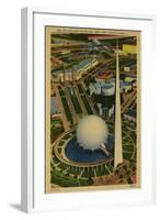 Trylon and Perisphere, New York World's Fair-null-Framed Art Print